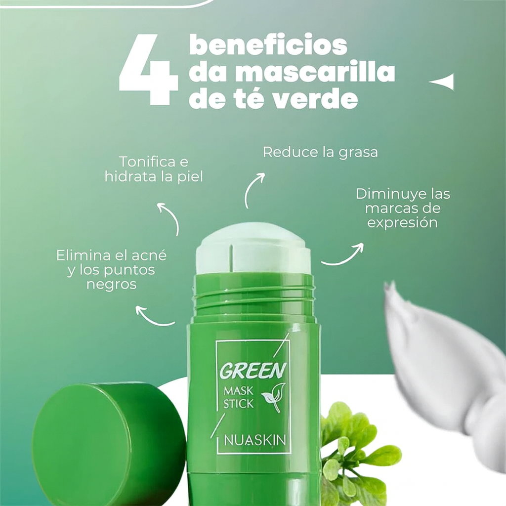 ¡Oferta 1+1 GRATIS! -  Mascarilla Exfoliante de Tè Verde - NUASKIN