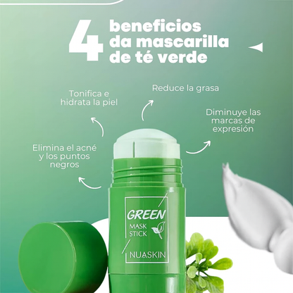 ¡Oferta 1+1 GRATIS! -  Mascarilla Exfoliante de Tè Verde - NUASKIN