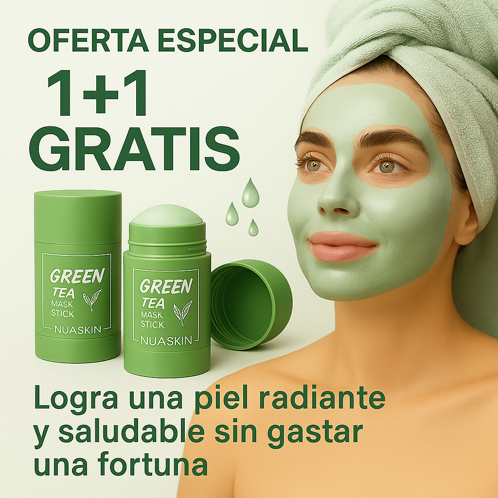 ¡Oferta 1+1 GRATIS! -  Mascarilla Exfoliante de Tè Verde - NUASKIN