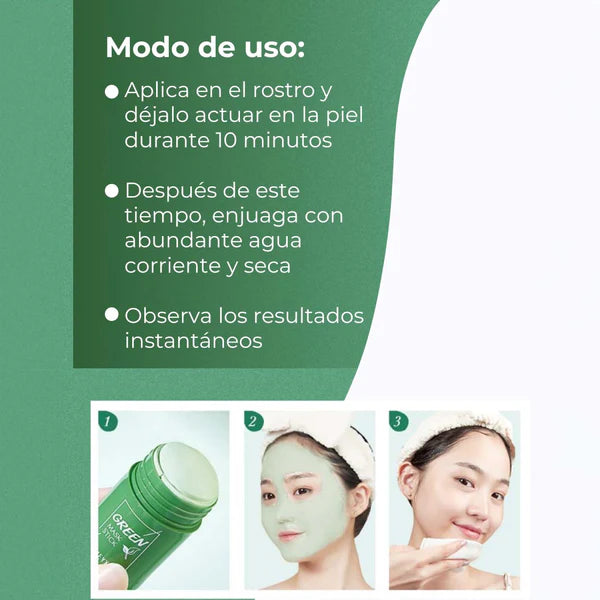 ¡Oferta 1+1 GRATIS! -  Mascarilla Exfoliante de Tè Verde - NUASKIN
